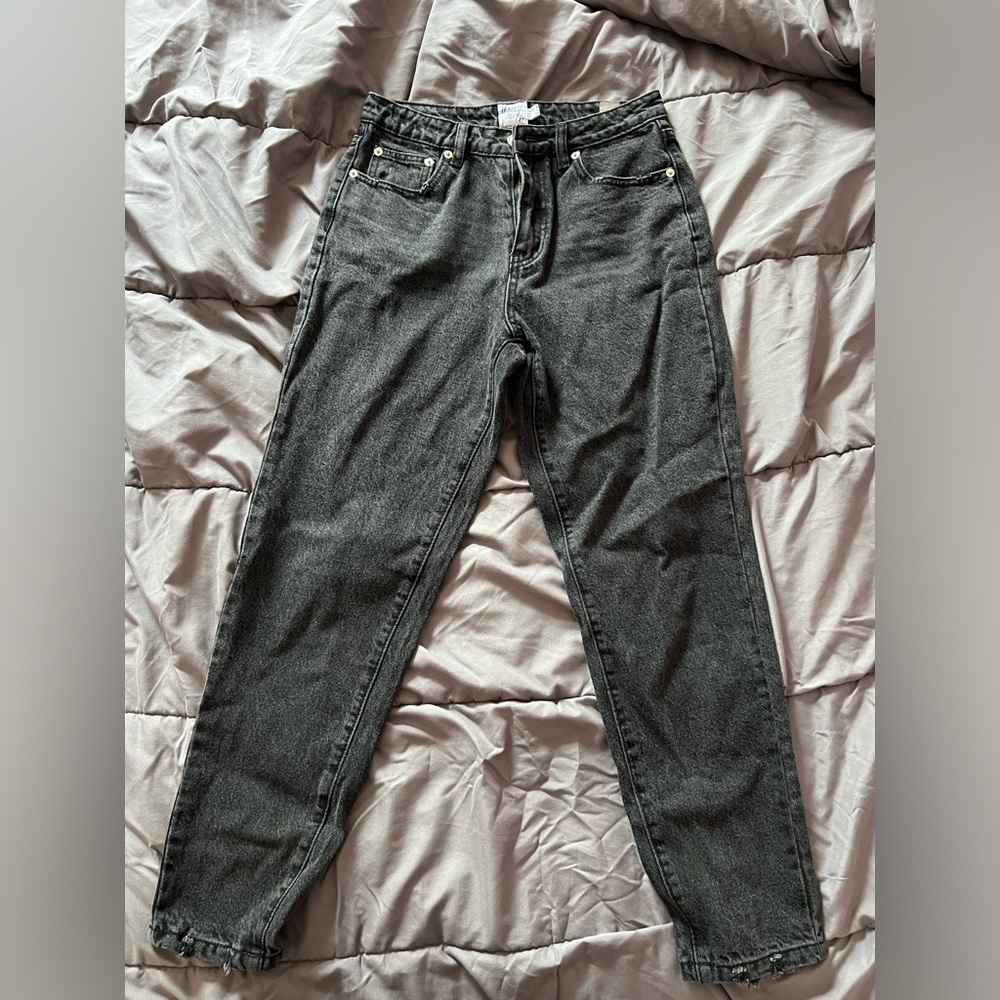 PRINCESS POLLY STRAIGHT BLACK JEANS